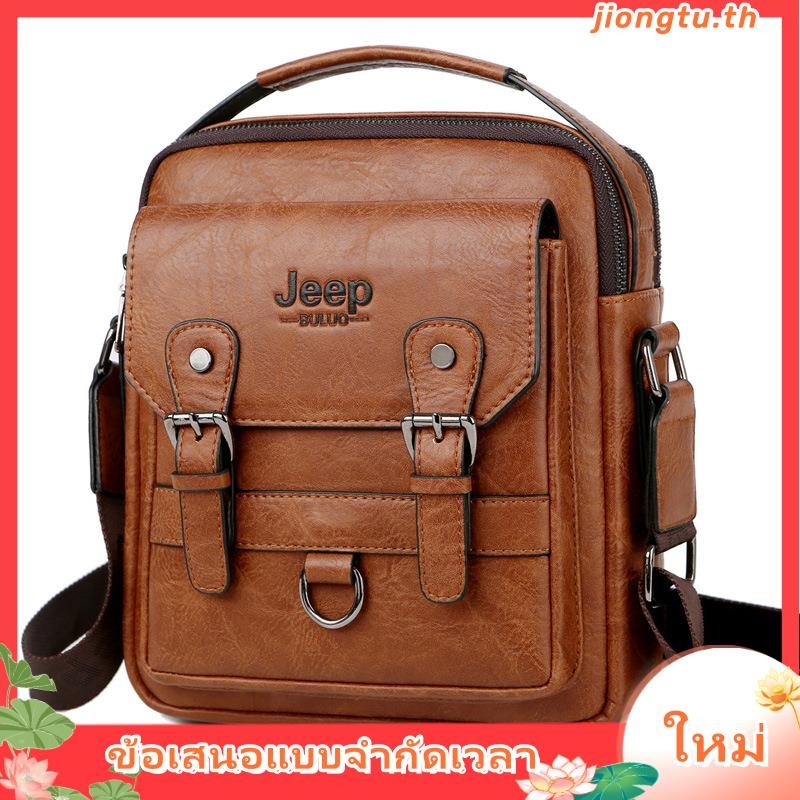 Jeep buluo กระเป๋าถือ หนังวัวแท้ ขนาดใหญ่ สําหรับผู้ชาย – โปรปัง