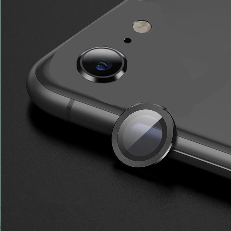 Iphone8 iPhone7 iPhoneSE โลหะคุณภาพสูงอลูมิเนียมเลนส์กล้องฟิล์มกระจกนิรภัยสําหรับ iPhone 8 7 SE 2020 2022 Anti-Fingerprints เลนส์โทรศัพท์กันชนป้องกัน