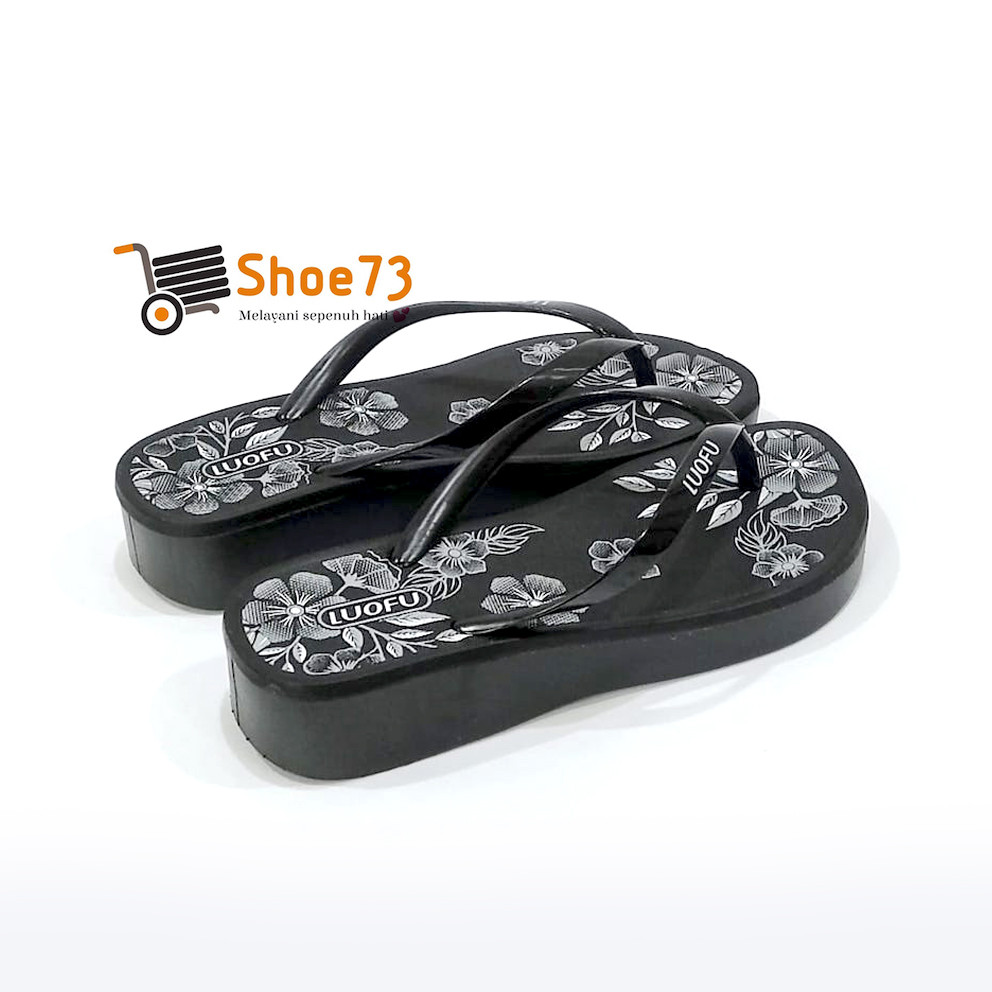 LUOFU F 2268 – BRE07 SIZE 36-40 ORIGINAL l รองเท้าแตะส้นเตารีดผู้หญิงเยลลี่ l รองเท้าแตะเด็กผู้หญิงกันลื่นแบบนุ่ม ราคา ถูกที่สุด ดีลบีเคเค แกลเลอรีภาพที่ 4