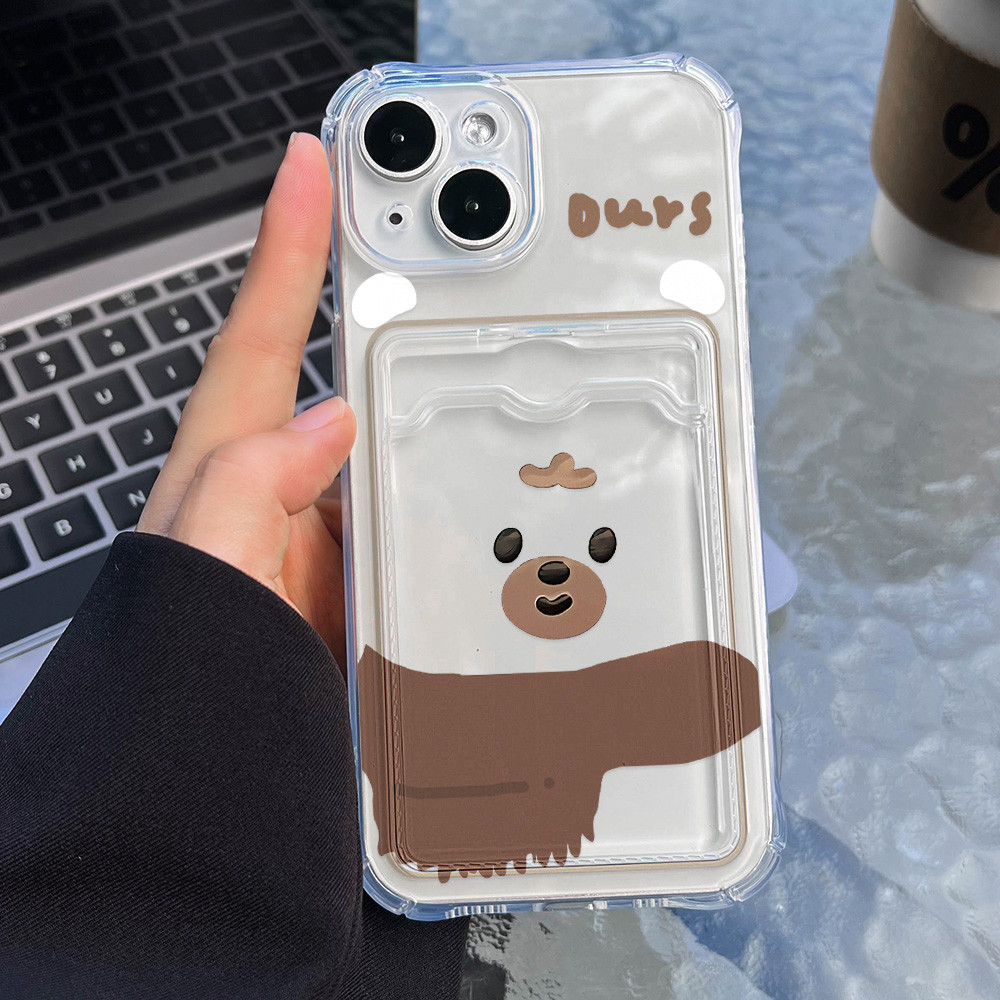 เคสโทรศัพท์ For iPhone 13 11 17 pro max Case iPhone 11 15 16 pro max 14 12 pro max XR XS Max 7 8 Plus ช่องใส่การ์ด - รูปที่ 7