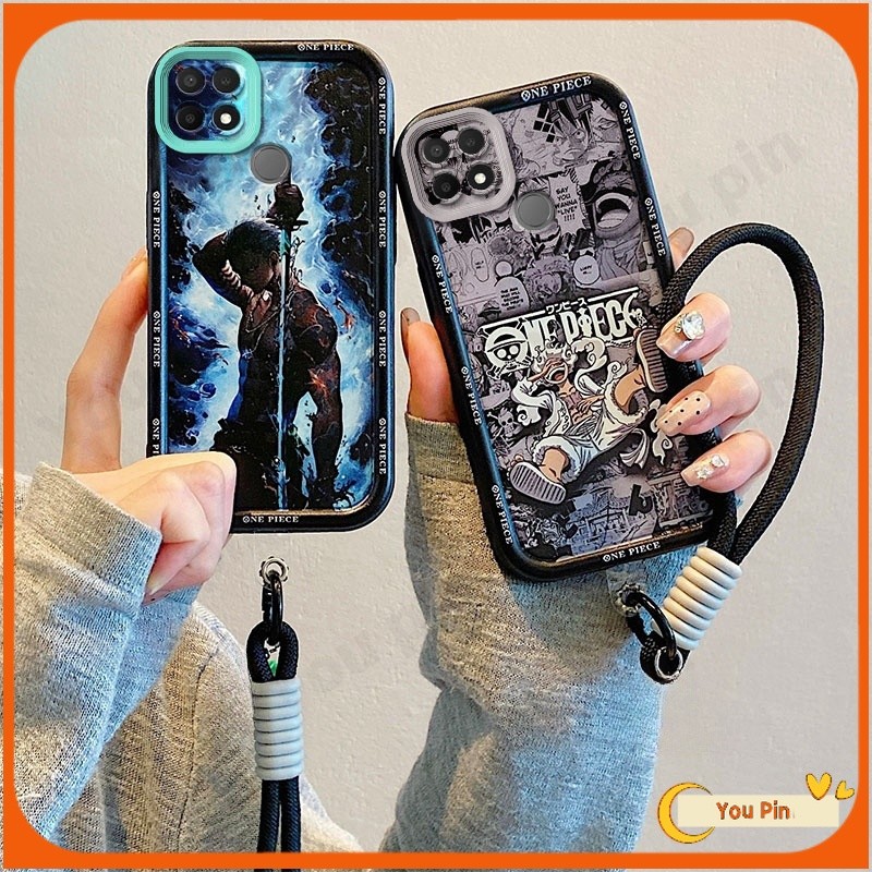 กรณีฟรีเชือกเส้นเล็กสําหรับrealme C12 C25 C21Y C25Y C15 C21 C11 2020 2021 C30 C30S C2 Realme 6i 5 5S 5i Pro 10 6 7 8 Pro 8i 7i 7iกรณีปลอกTPUการ์ตูนเคสโทรศัพท์