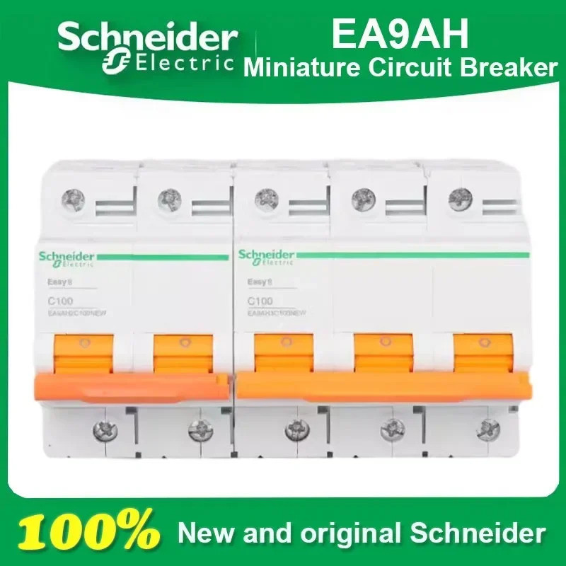 Original Schneider EA9AH 3P 4P 2P esay9 E9 เบรกเกอร์ขนาดเล็ก C ประเภท D ประเภท C80A C100A C125A D80A