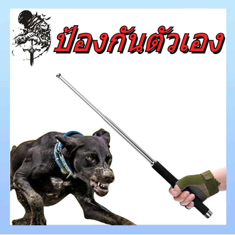อุปกรณ์เซฟตี้คุณภาพสูง ยืดไสลด์ ขนาด กระบองนิรภัย กระบองยาม 21 ซม. ทหาร ตำรวจ