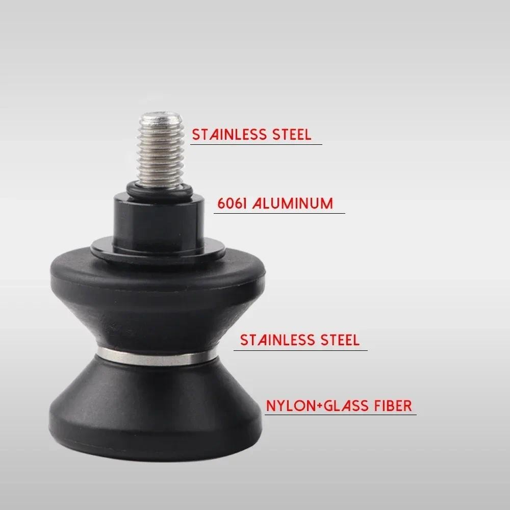 8mm Swingarm Sliders Spools Paddock Stand Bobbins สําหรับ Kawasaki Z400 Z650 Z900 Z900RS Z1000 ZH2 N