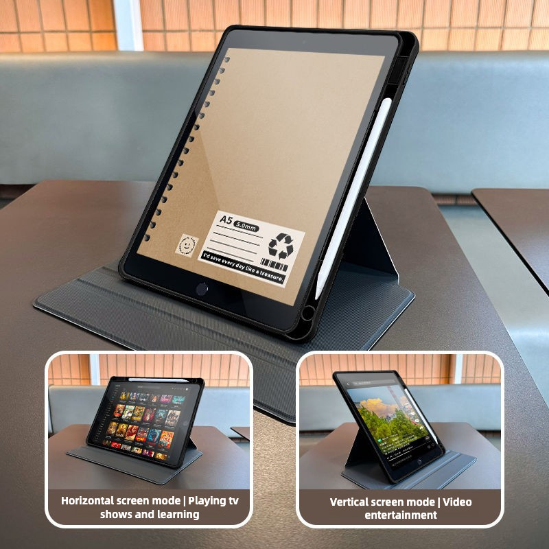 เคส ipad โน๊ตบุ๊คสร้างสรรค์อะคริลิคปรับได้ 360 องศา พร้อมที่วางปากกา เหมาะสําหรับ ipad air4 air5 air6 10.9