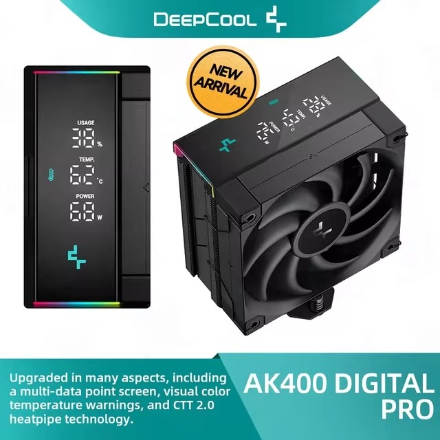ส่งด่วน CPU AIR COOLER DEEPCOOL AK400 DIGITAL PRO - BLACK