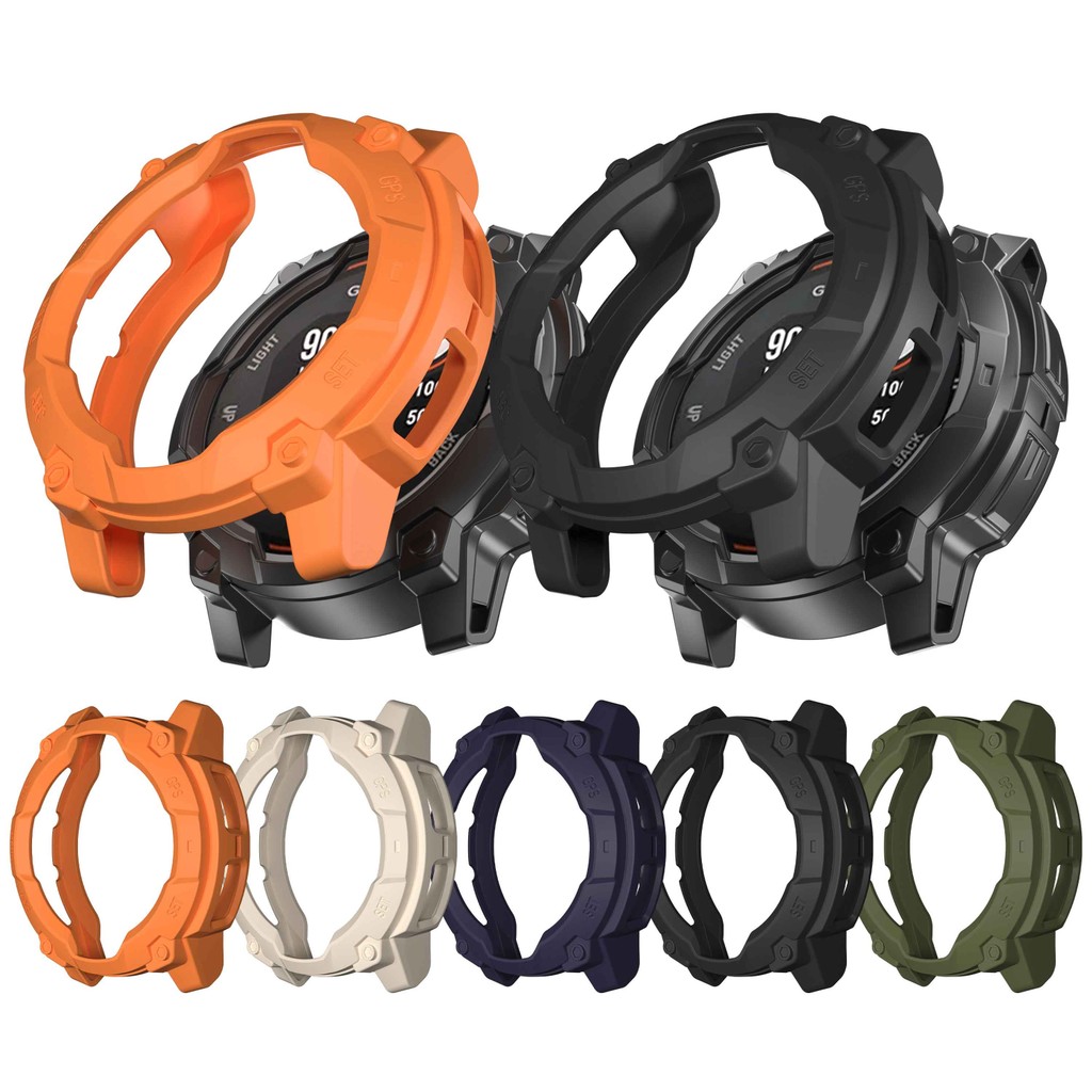 เคสสําหรับ Garmin Instinct 3 Solar 45mm 50mm Cover, Anti-Fall,กันกระแทก,Slim Fitเปลี่ยนป้องกันกรณีSo