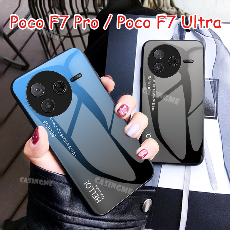 สําหรับ Poco F7 Pro F7 Ultra 5G 2025 กระจกนิรภัยเคสโทรศัพท์สําหรับ Poco F7 Pro 5G Poco F7 Ultra 5G P