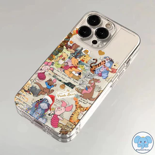 เคสใสลายวินนี่ทิกเกอร์สุดเทรนด์อนิเมะ เคสไอโฟน16 เคส IPhone 17 air 13 16 11 15 12 14 Pro Max XS X XR Max 7 8 Plus SE