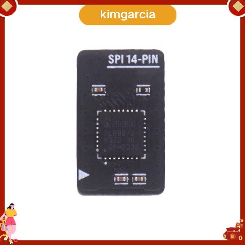 kimgarcia Tpm 2.0 โมดูล SPI 14-PIN TPM 2.0 โมดูลรักษาความปลอดภัยสําหรับ TPM 2.0 การเข้ารหัสความปลอดภ
