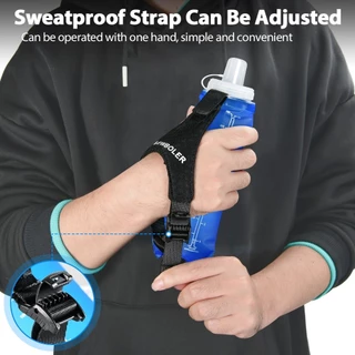 Newboler 500ml ขวดน้ําแบบใช้มือถือสําหรับวิ่ง TPU Soft Flask สําหรับวิ่งมาราธอนวิ่งจ๊อกกิ้งพร้อมสายรัดข้อมือแบบพกพา