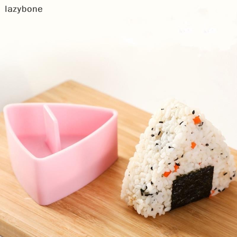 {LZ} แม่พิมพ์ซูชิ Onigiri ข้าวกดอาหารเครื่องทําซูชิสามเหลี่ยมแม่พิมพ์ชุดซูชิ {lazybone}