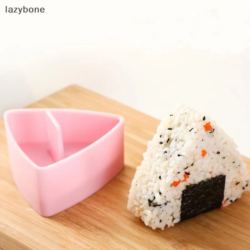 {LZ} แม่พิมพ์ซูชิ Onigiri ข้าวกดอาหารเครื่องทําซูชิสามเหลี่ยมแม่พิมพ์ชุดซูชิ {lazybone}