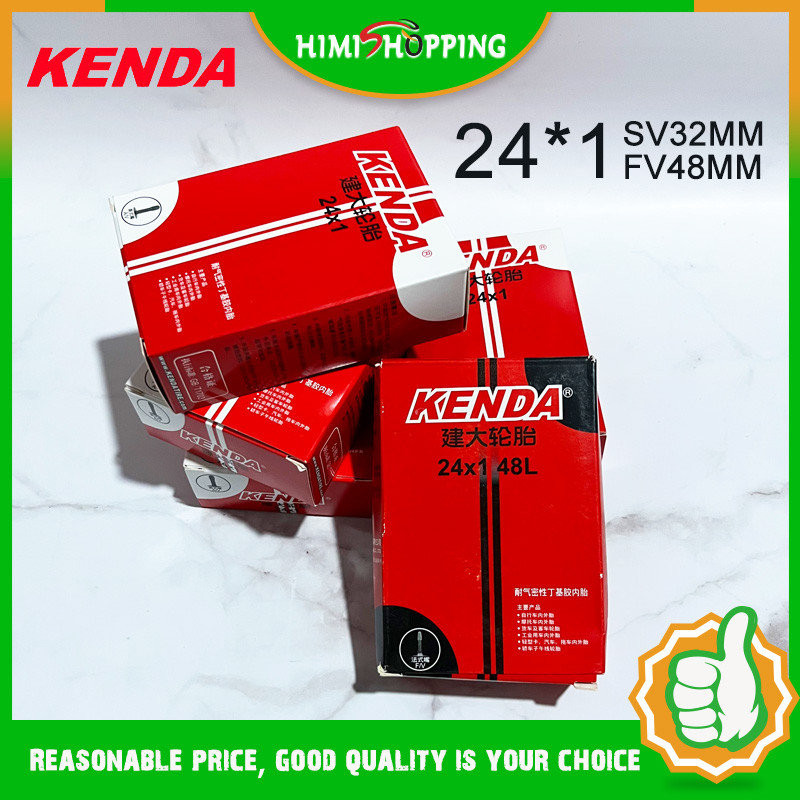 Available1pc KENDA ยางในจักรยาน 24 นิ้ว 24*1 SV/FV mountain blke ยางยางยางบิวทิล Schrader/Presta วาล์ว 32 มม.35 มม.48 มม.ขี่จักรยานอุปกรณ์เสริม