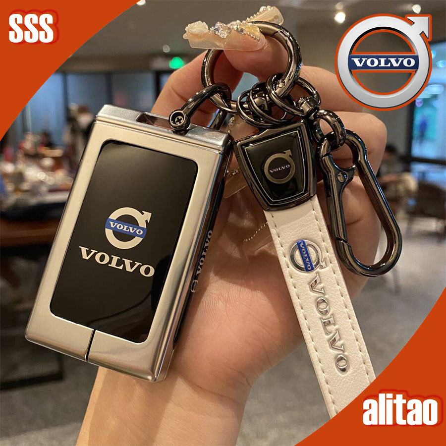 กระเป๋าใส่กุญแจ VOLVO EX30 ระดับสูง โลโก้รถธุรกิจ Volvo EX30 ฝาครอบกุญแจรถยนต์ กระเป๋าใส่กุญแจอัจฉริ