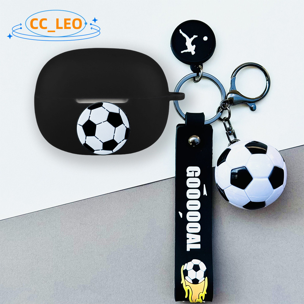 for Shokz OpenDots One E310 Case Cartoon Soccer Basketball Keychain Pendant Shokz OpenDots One E310 