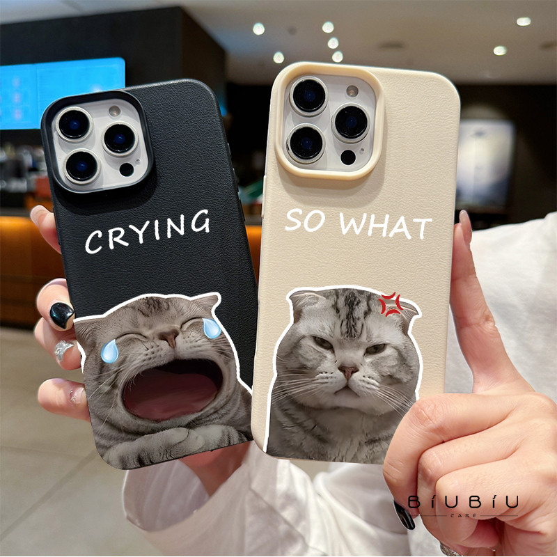 แอปเปิ้ลโทรศัพท์ ลูกแมวมีความสุข สำหรับ iPhone เคสไอโฟน 13 12 11 PRO MAX X XS MAX 16 15 14 XR 7/8PLUS จัดส่งจากประเทศไทย