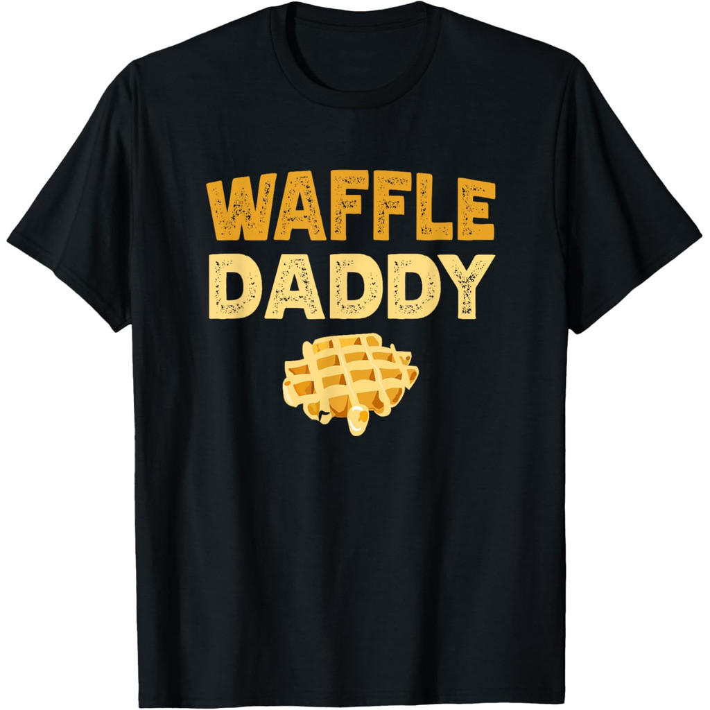 Waffle Daddy Food Lover Waffle Whisperer Fathers Day Mens เสื้อยืด