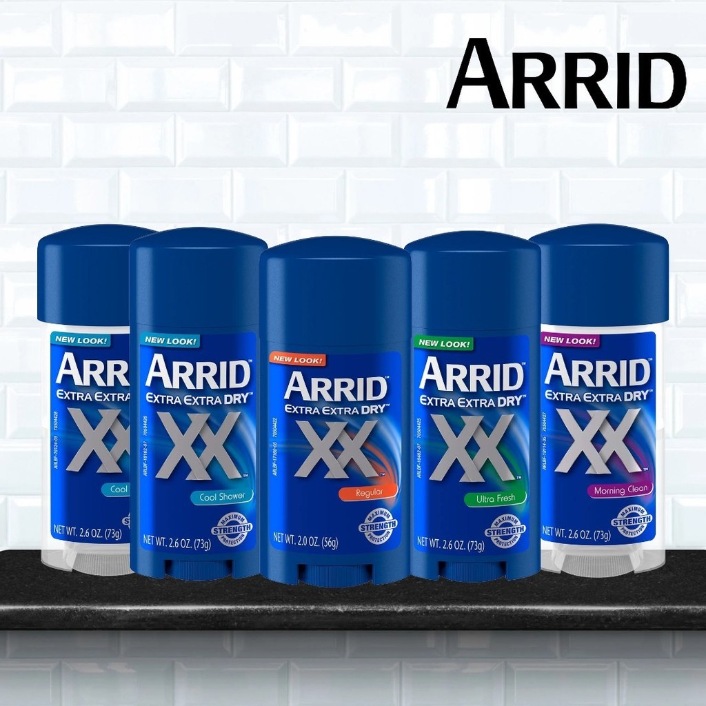 Arrid Extra Extra Dry ແບບແທ່ງ (Solid) ກຳຈັດກິ່ນເນື້ອຮ່າງໃຕ້ແຂນ 73g ຂອງແທ້ຈາກ USA.