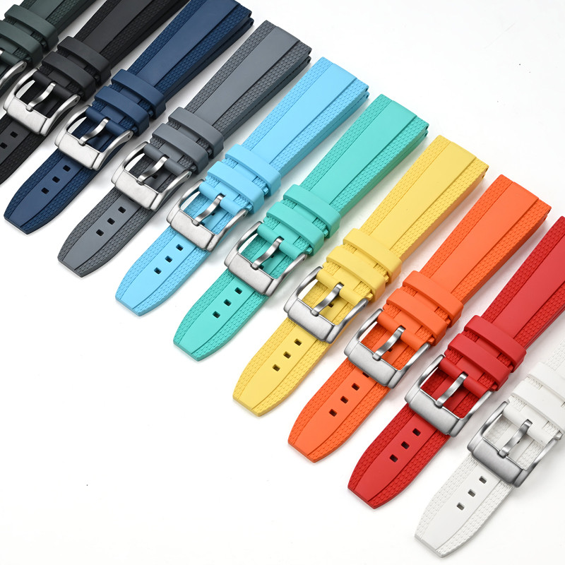 พรีเมี่ยม Fluoro สายยาง 20 มม. 22 มม. สําหรับ Breitling รูปที่ 2
