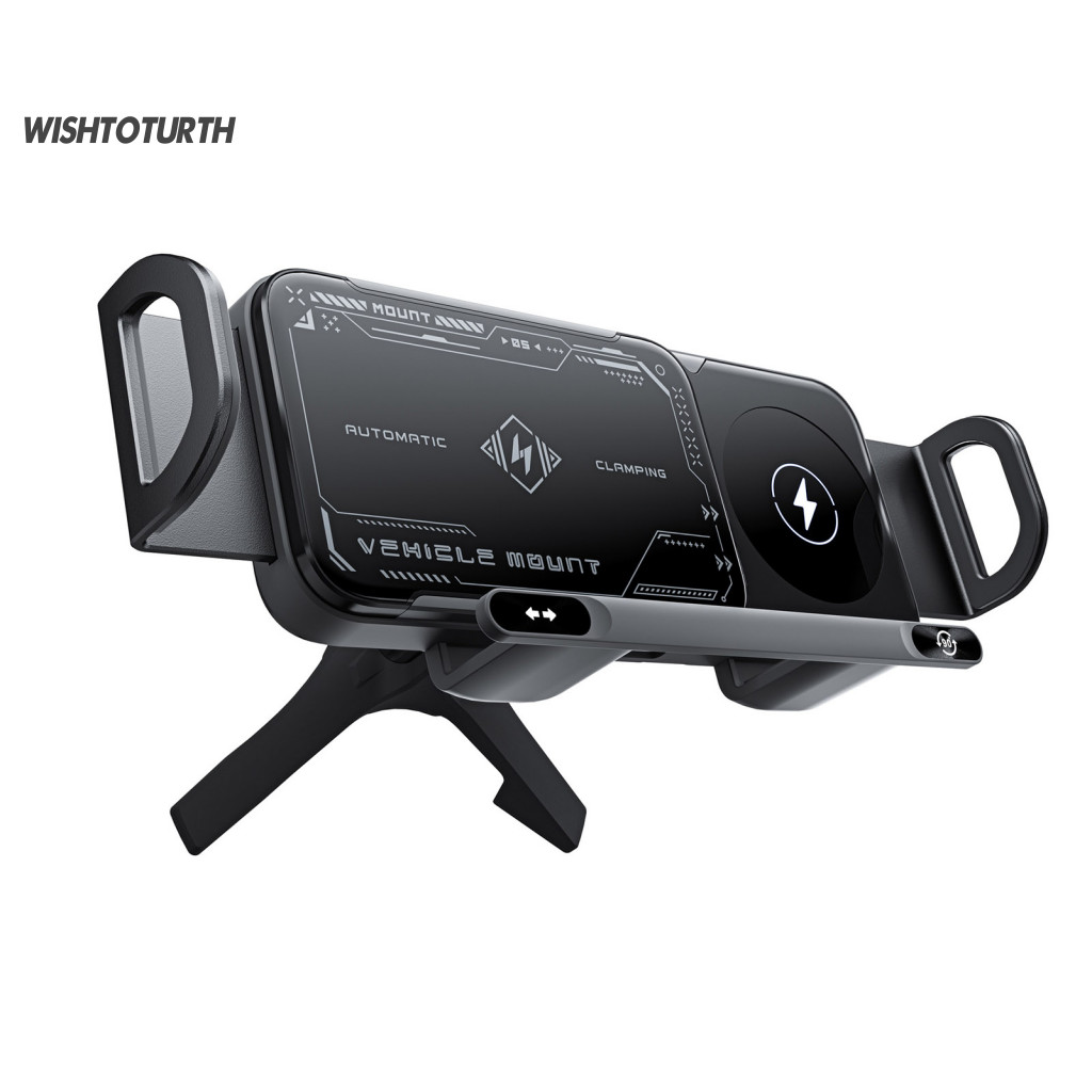 ☼น้ําหนัก คู่-คอยล์ Wireless Charger เครื่องชาร์จไร้สายที่มีประสิทธิภาพสูง 15w Fast Wireless Car Charger ที่วางโทรศัพท์อัตโนมัติหมุนโทรศัพท์แบบพับได้เอเชียตะวันออกเฉียงใต้ Buies Top