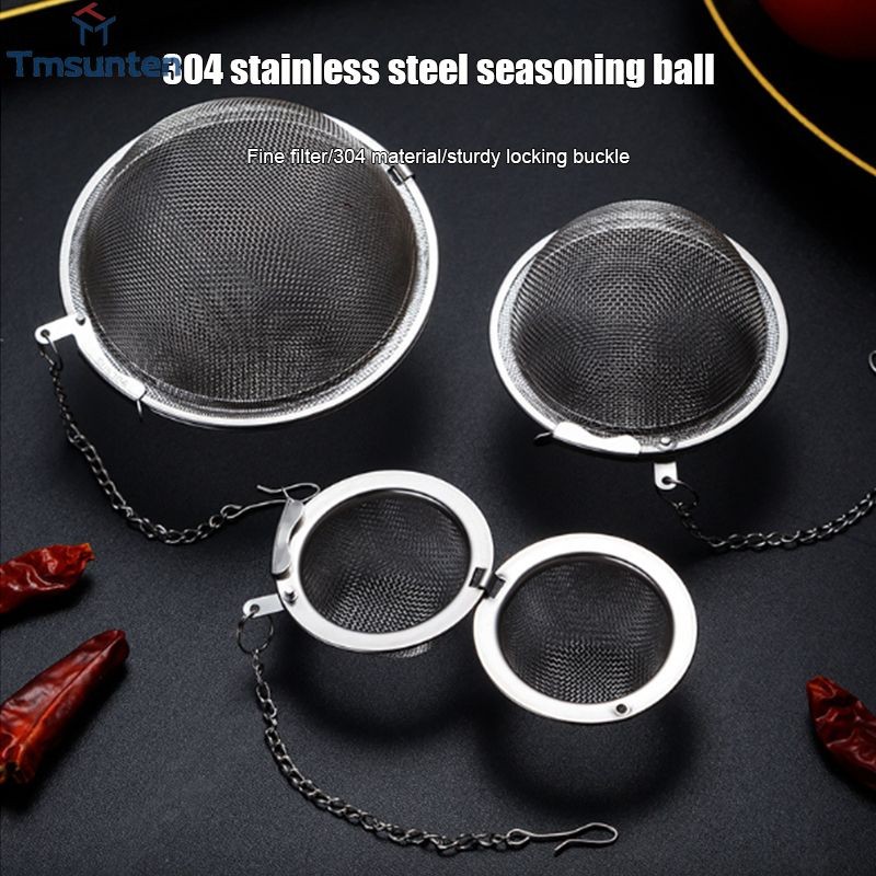 304 สแตนเลสสตีลชากรองครัวฮาโลเจนวัสดุ Ball หม้อร้อน Spiced Seasoning Ball Tmsunten ราคา ถูกที่สุด ดีลบีเคเค แกลเลอรีภาพที่ 2