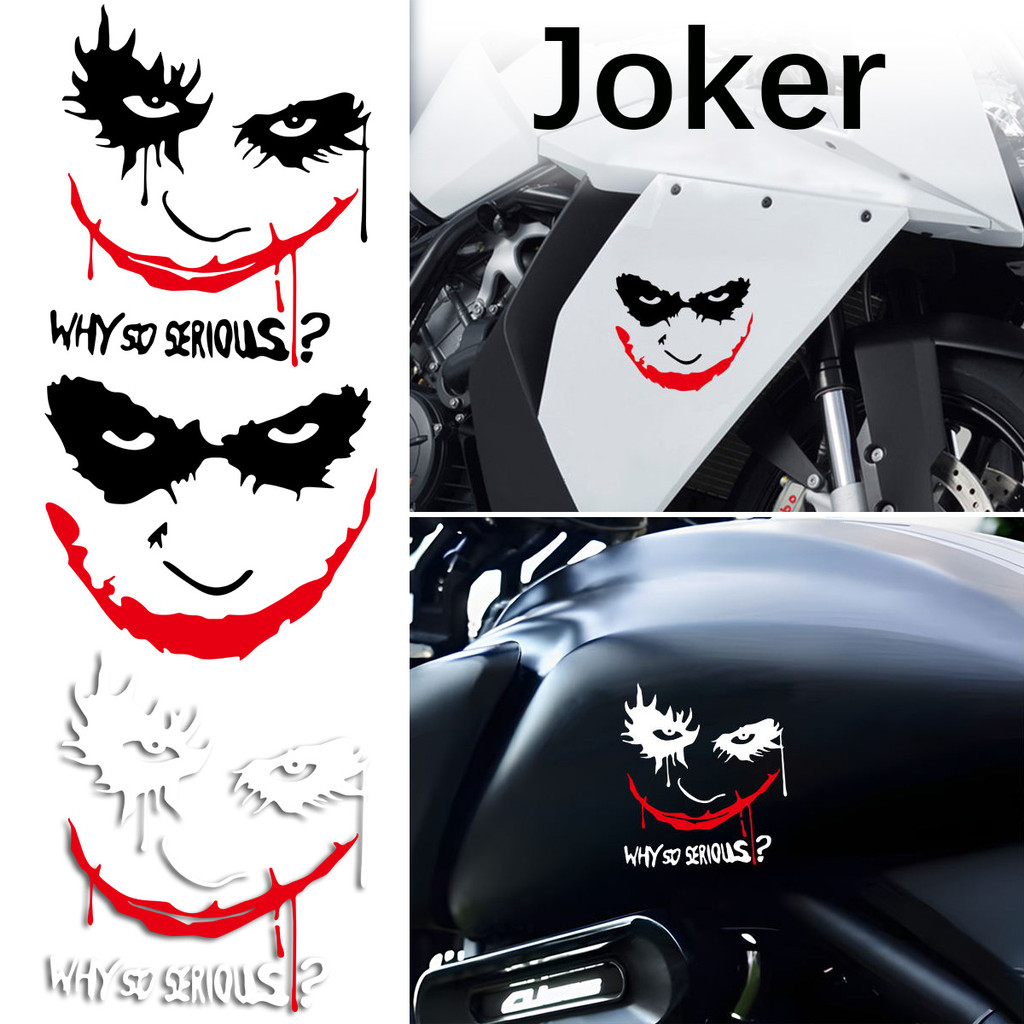 Joker มอไซ สกูตเตอร์ สะท้อนแสง สติ๊กเกอร์ ตกแต่งรถ หมวกกันน๊อค กันน้ำ ชุดสี Kawasaki  Vespa Pcx Namx