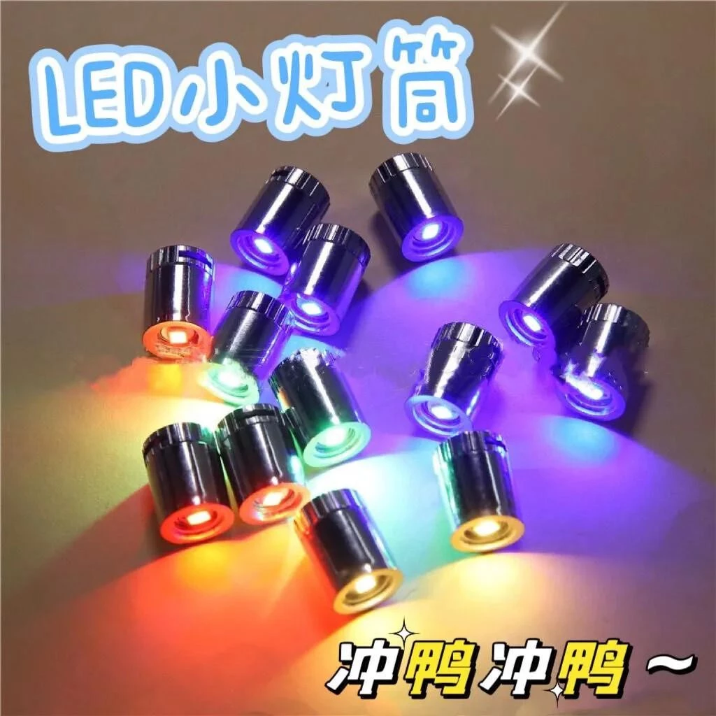 หลอดไฟ Led ขนาดเล็กหมุนปากกา Wick คริสตัลฐานอิเล็กทรอนิกส์ Luminous Handmade diy สวิตช์โรตารีElectroplating อุปกรณ์เสริม Light
