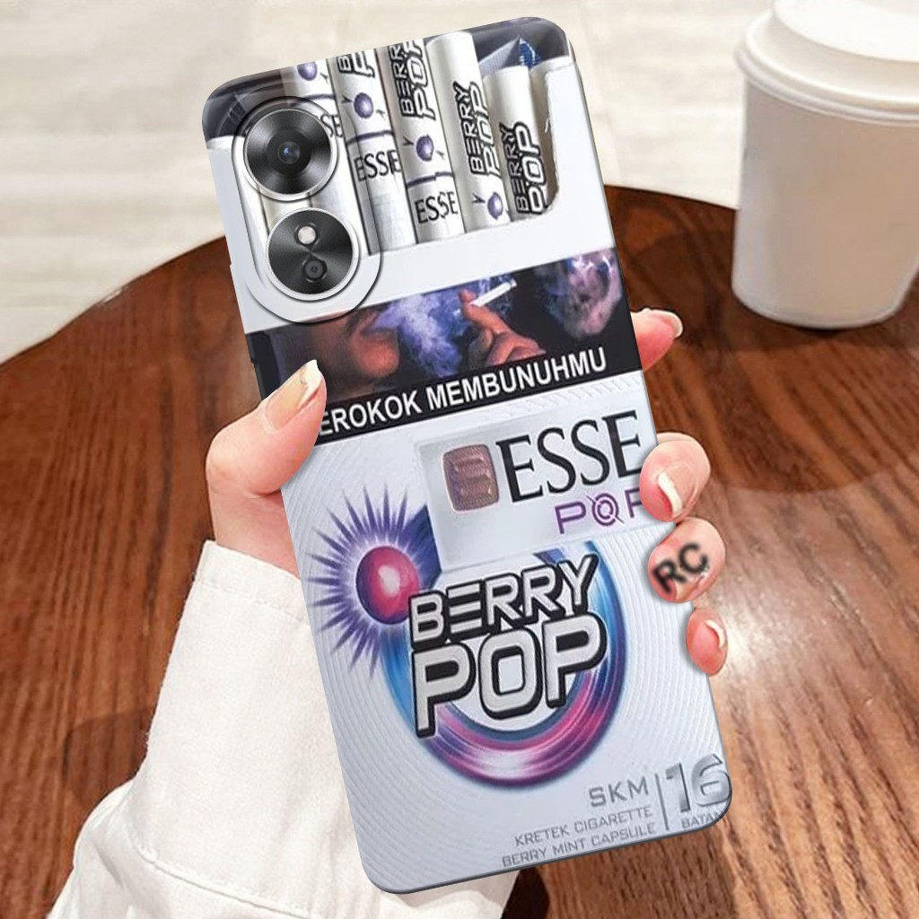 Softcase TPU Oppo a17 A18 a38 a17k a58 4G a78 4G a78 5G a79 a98 Reno 10 11F Cute Cigarette Motif - C