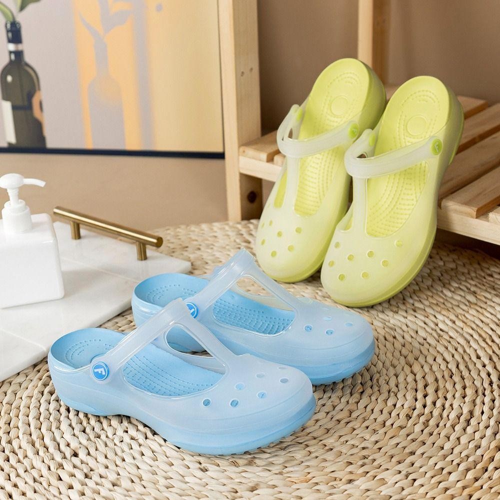 LONGE รองเท้าแตะผู้หญิง, EVA, TPU หนา soled Mules Clogs, Casual Breathable สบายกันน้ํารองเท้าแตะหญิง Home ราคา ถูกที่สุด ดีลบีเคเค แกลเลอรีภาพที่ 7