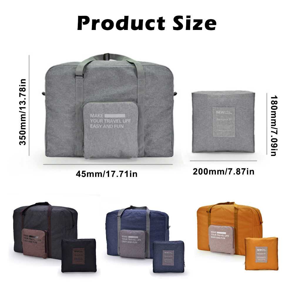 กระเป๋าเดินทางพับได้ ความจุขนาดใหญ่ กันน้ำ กระเป๋าเดินทางพกพา Travel Bag