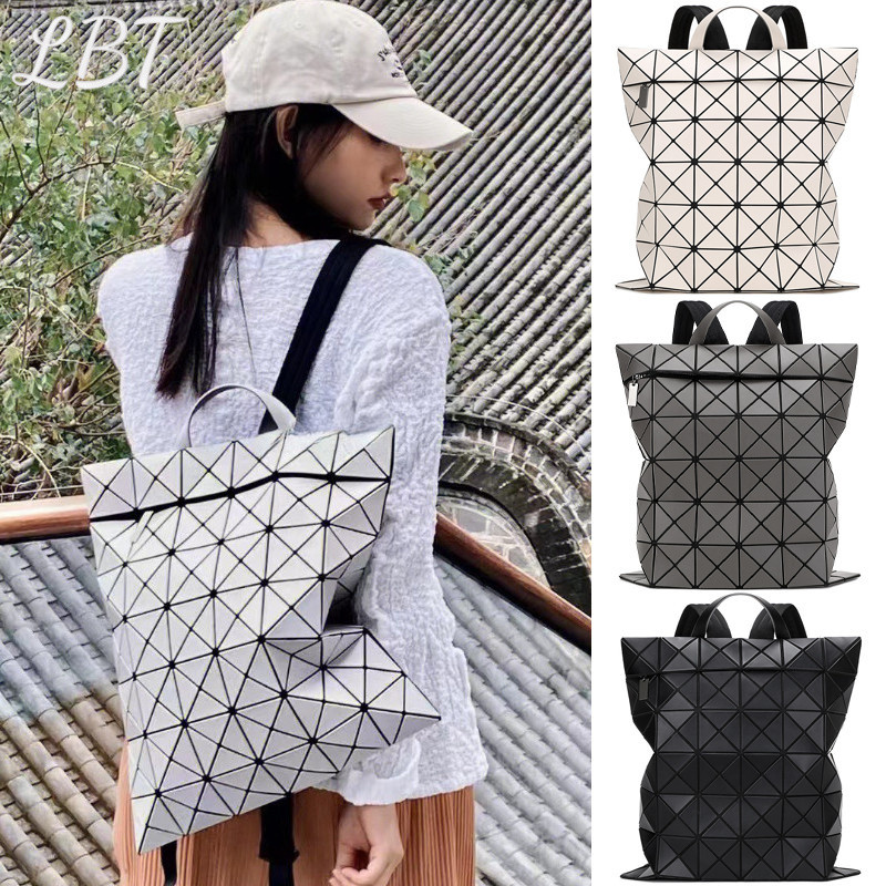 LABESTIN  เรขาคณิต Rhombus กระเป๋าเป้สะพายหลังนักเรียนแฟชั่นความจุขนาดใหญ่