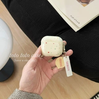 Ins Milk White Splash Ink Polka Dot Airpods เคสหูฟังรุ่นที่ 4 เหมาะสําหรับ Apple รุ่นที่ 2 pro เคสป้องกันบลูทูธ