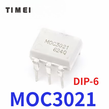 10/5 ชิ้น MOC3021 MOC3021M DIP-6 Triac Driver Optocoupler
