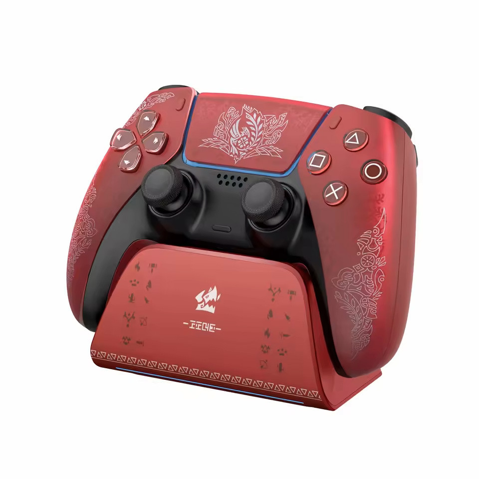 Limited Monster Hunter สําหรับ PS5 Controller Shell Cover Playstation 5 กรณีเปลี่ยนสถานีชาร์จ Fast Charging