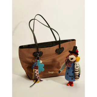 Tagi. Make You Happy Tote Bag Shoulder Bag and Bag Pendant กระเป๋าสะพายขา้ง