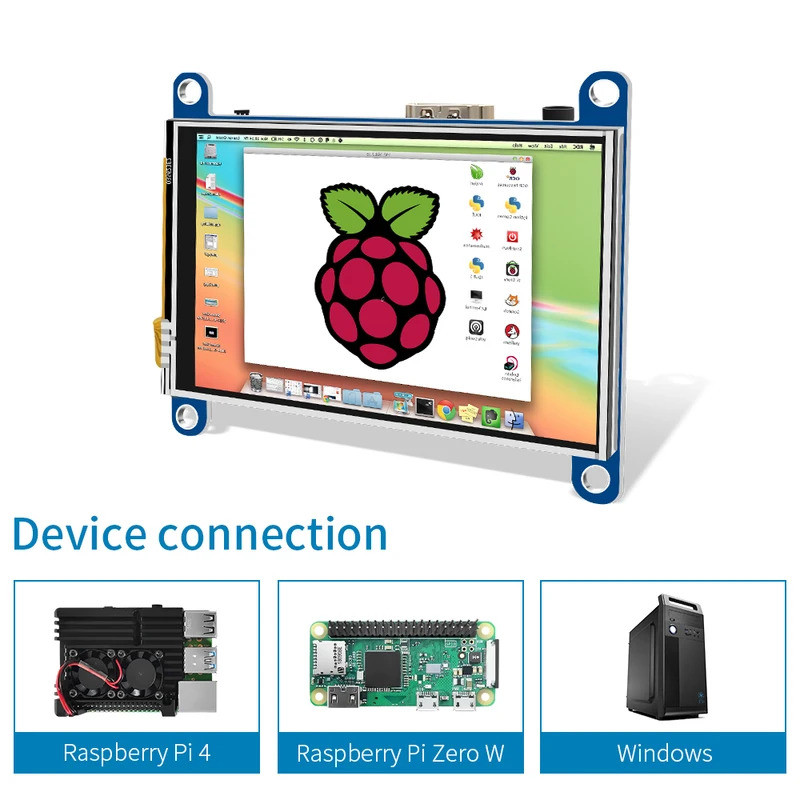 Raspberry Pi หน้าจอหน้าจอสัมผัส 3.5 นิ้ว Mini HDMI Monitor หน้าจอ LCD 480*320 ใช้งานร่วมกับ Raspberr
