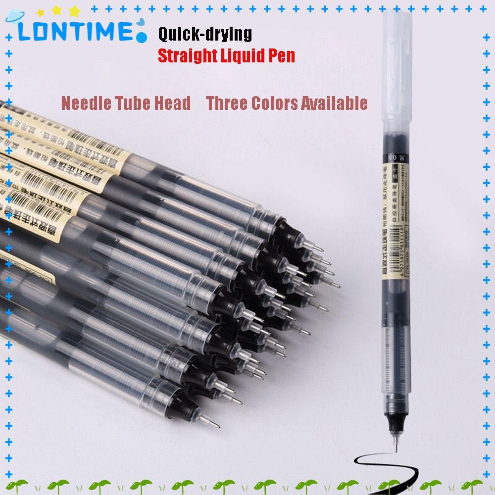 LONTIME ปากกาเจลสอบความจุสูงเต็มเข็มหลอดสูงเขียนความสามารถ Rollerball ปากกา