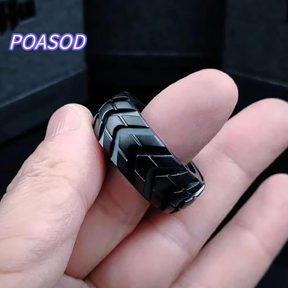 MAYSHOW Fidget Edc Mechanic Ring, Antistress Metal Fingertip Gyro, Mute Relief Stress Fidget Spinner