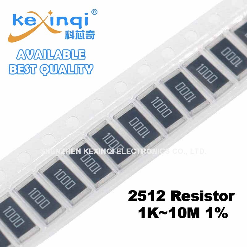 (20 ชิ้น) 2512 ตัวต้านทาน SMD 1% 1K 10M 1.5K 2.2K 3.3K 4.7K 5.1K 10K 22K 47K 100K 220K 330K 470K 680K 1M 4.7M Ohm ความต้านทาน