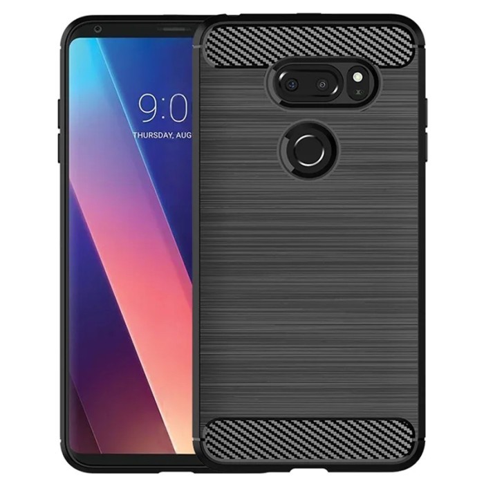CASE LG V30 / V30 PLUS / V35 / V40 THINQ / V50 THINQ / V60 THINQ SILICONE CARBON FIBER TPU DRAWING S