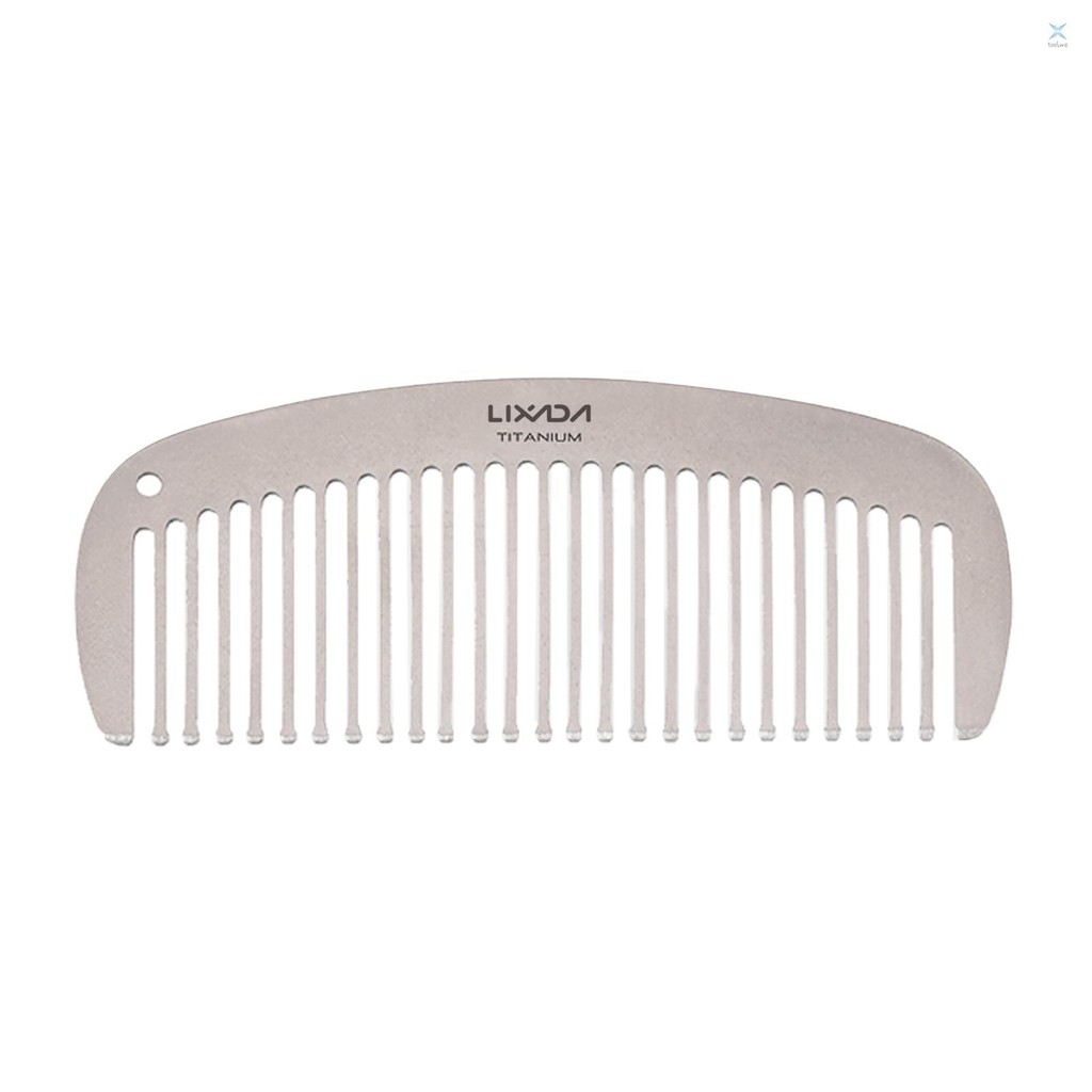 Lixada Titanium Comb Anti-Static Hair Beared Comb Pocket Comb