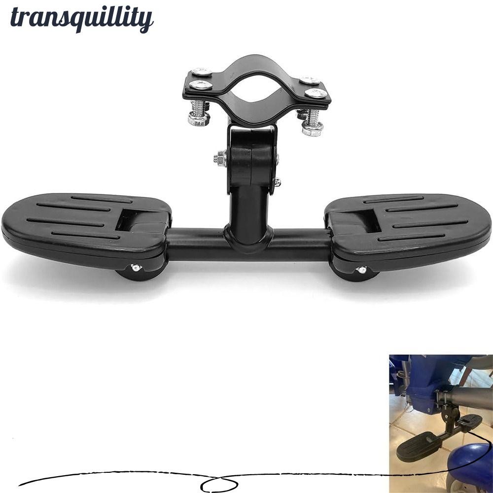 เหยียบพักเท้า TRANSQUILLITY พร้อมหมุดเท้าพับ Universal เด็กวัยหัดเดิน Balance Bike Footrest, ร้อนสีดําเด็กวัยหัดเดินสามล้อเท้าเหยียบสําหรับ Kick Scooter พร้อมที่นั่ง