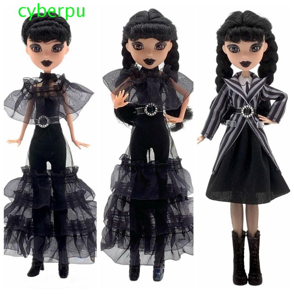 CYBERPULSE The Addams Family Figure, ของสะสมภาพยนตร์ Wednesday Addams Doll, ของเล่นเด็กผ่อนคลายน่ารั