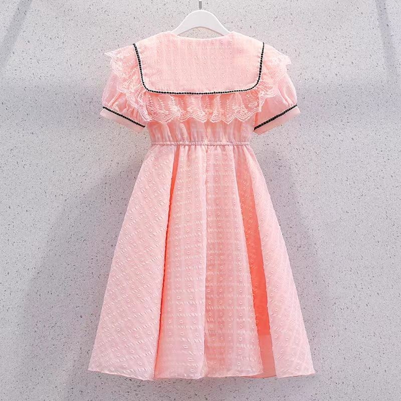 5-13 ปีเด็กผู้หญิงชุดเดรสแขนสั้นสําหรับเด็กผู้หญิงชุดเจ้าหญิงชีฟองชุดฤดูร้อน - รูปที่ 2