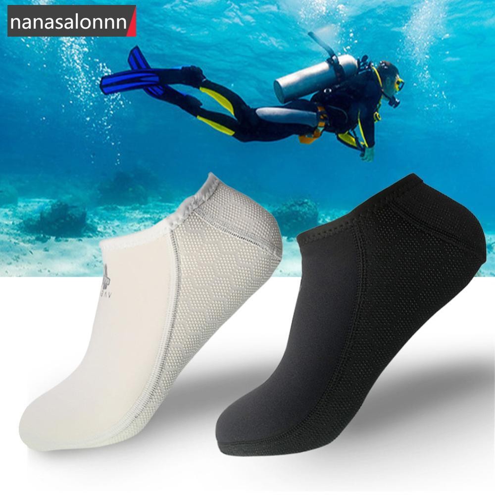 NNL 1 คู่ 3 มม.Super Elastic ดําน้ําถุงเท้าสั้น Anti-Slip Keep Warm Neoprene รองเท้าแตะชายหาดใช้กับ Flippers อุปกรณ์ดําน้ํา