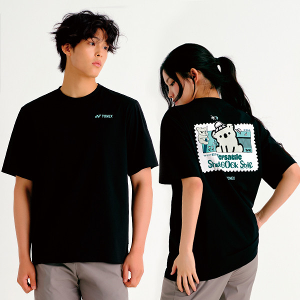 สต็อกพร้อม YONEX Unix New Badminton Jersey เสื้อยืดกีฬาสําหรับบุรุษและสตรีแขนสั้น T37
