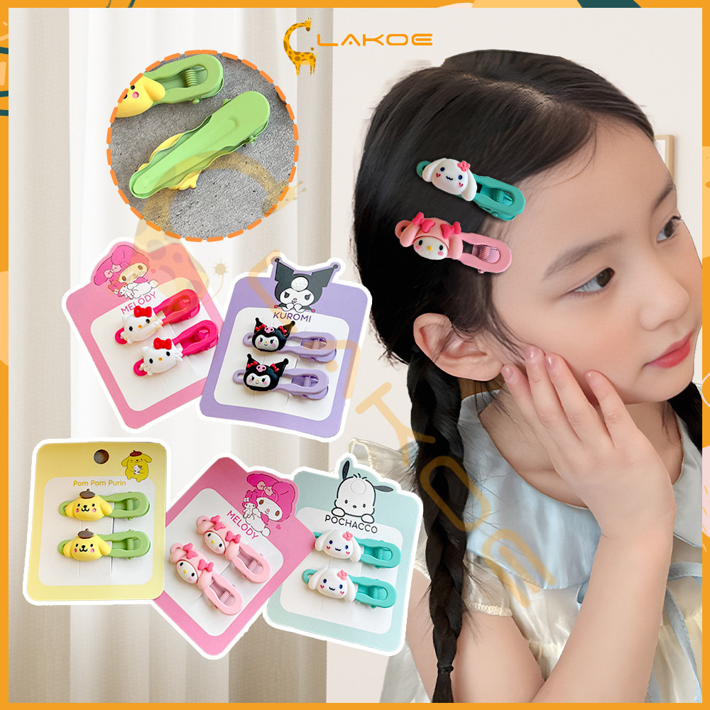 LAKOE กิ๊บผม น่ารักเกาหลี ลายการ์ตูนซานริโอ้ คลิปด้านข้าง เครื่องประดับผม ของขวัญ