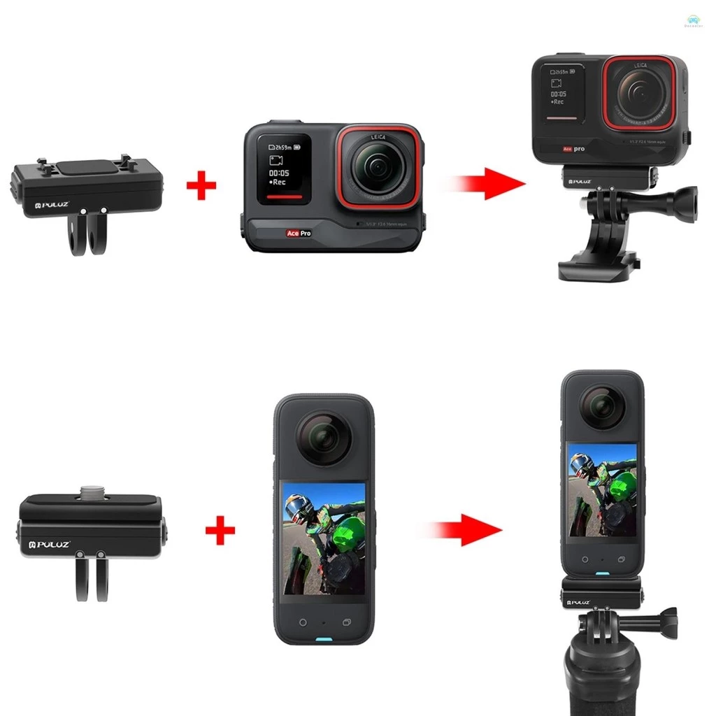 Yb2 อะแดปเตอร์ PULUZ PU965B แม่เหล็ก Quick Release Mount สําหรับกล้องกีฬาอะแดปเตอร์แม่เหล็ก Mount อลูมิเนียมสําหรับ Insta360 Ace/ Ace thumbnail 8