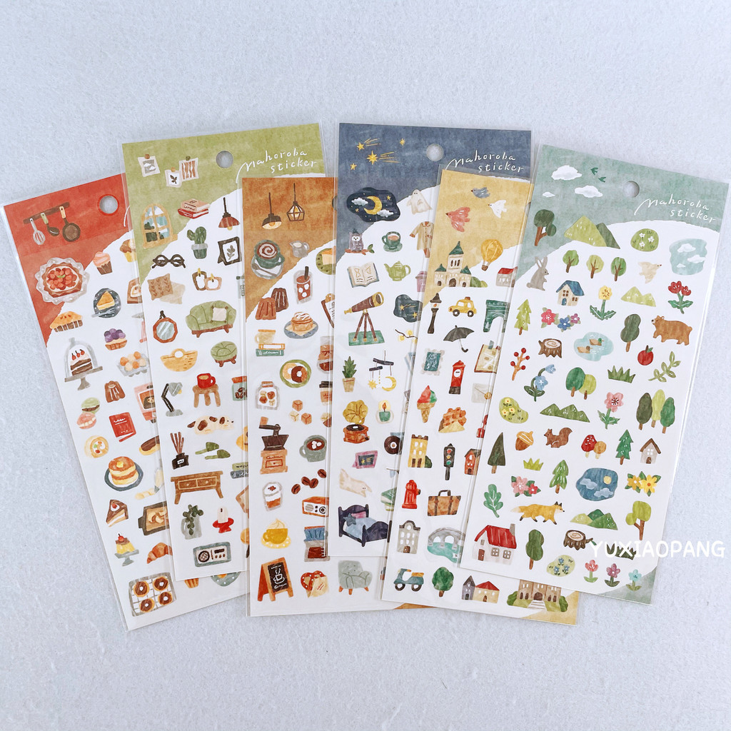 สีน้ํามือวาด Series Limited Made in Japan mind wave Limited Forest Coffee City สติกเกอร์คู่มือวัสดุ